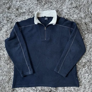Kuhl Alfpaca 1/4 Zip Pullover Fleece Jacket Mens  XXL Blue Outdoors Active Warm - Picture 1 of 18