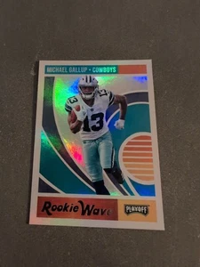 Michael Gallup 2018 Panini Playoff Rookie Wave Football Card #12 - Picture 1 of 2