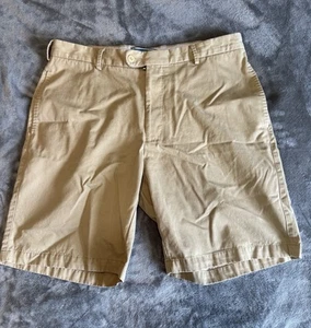 Peter Millar Men's 35 Casual Chino Shorts Tan Khaki Golf Pima Cotton - Picture 1 of 7