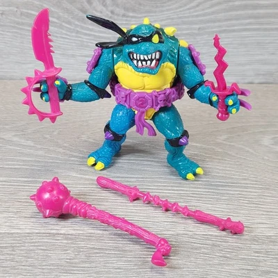 1990 Slash Yellow Belly TMNT Ninja Turtles 100% Complete Purple Belt Red S - Image 1 of 4