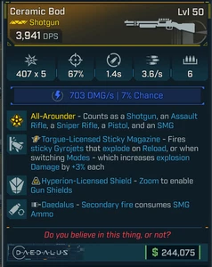 Borderlands 4 OP⭐CORPO IN CERAMICA ⭐SHOCK ⭐COPPIA ADESIVA - MUNIZIONI SMG ⭐ +33% Crit - Foto 1 di 1