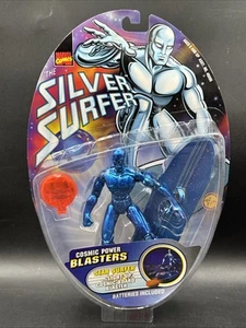 1997 Marvel Comic Silver Surfer Cosmic Power Blasters Star Surfer Figure Toy Biz - Picture 1 of 6
