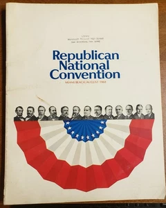 Republican National Convention Program, Miami Beach / August 1968, Richard Nixon - Picture 1 of 5