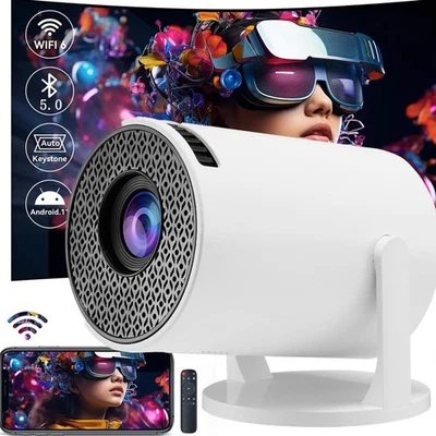 Mini Projector with WiFi and Bluetooth Portable Movie Projector New - Image 1 of 4