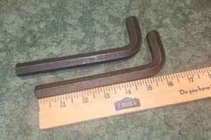 (2)  9/16" Allen Type Hex Key 6" Long Handle Wrench Made in China (30816-D4) - Picture 1 of 2