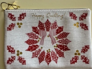 HAPPY QUILTING POUCH FOR THE HOLIDAYS BY MODA - Picture 1 of 2