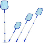 Swimming Pool Debris Leaf Skimmer Mesh Net 3 Way Cleaning & Telescopic Pole