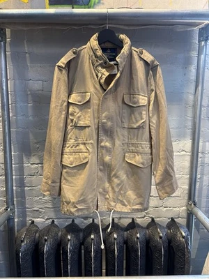 Opening Ceremony x Pendleton Utility Military Jacket Beige Canvas Epaulettes - Image 1 of 3