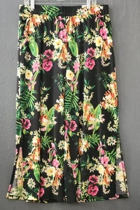 G.I.L.L. Mujer Talla Grande Pequeña Multicolor Floral Aberturas Laterales Pierna Ancha (60) - Imagen 1 de 6