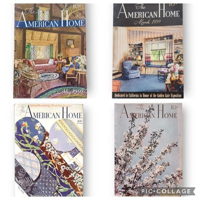 Set of 4 The American Home Magazines 1930’s Harry Marinsky Vintage Ads  - Image 1 of 4