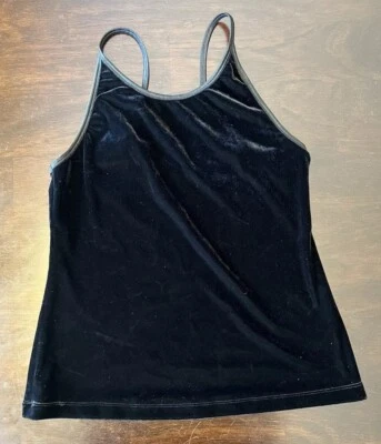 Camiseta sin mangas Warner’s de terciopelo negro Whimsigoth Fairy Grunge Y2K talla M PLS LEER Foto 1 de 4