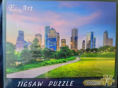 Beautiful City Scape 1000 Piece Puzzle Size 28” x 20” New In Box Eleg Art Jigsaw - Image 1 of 4