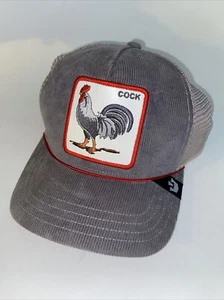 Goorin Bros Animal The Farm Trucker Baseball Snapback Hat Cap Cock Rooster Black - Picture 1 of 8