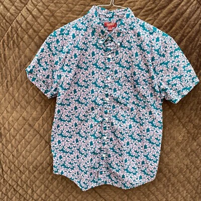 Arizona Jean Co. Camisa floral abotonada manga corta para hombre, talla M mediana Foto 1 de 4