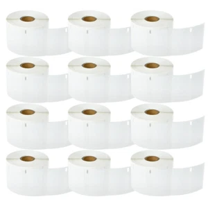 12Rolls 1-1/4" x 2-1/4" Direct Thermal 1000 Labels 30334 for Dymo Labelwriter - Picture 1 of 10