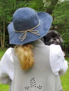 Bahana Denim Small Brimmed Sun Hat - Picture 1 of 4