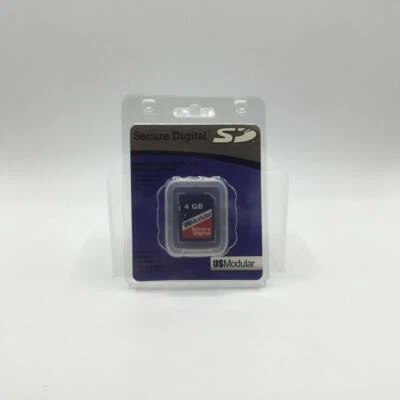 Vintage US Modular Secure Digital Flash Memory Card SD 4 GB (USSDS-4GB) - Image 1 of 2
