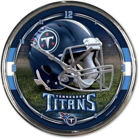 Tennesse  TItans 12" Round Chrome Wall Clock by Wincraft Cover