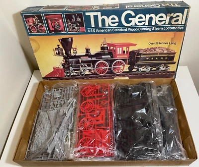 MPC The General American Steam Train 1:25 Scale Museum Quality Plastic Model Kit - Image 1 of 4