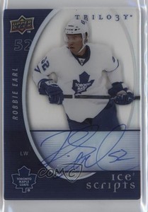 2008-09 Upper Deck Trilogy Ice Scripts Robbie Earl #IS-RE Rookie Auto RC