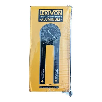 LEXIVON LX-230 7” Aluminum Miter Saw Protractor Rust-Proof Angle Finder Tool - Image 1 of 4