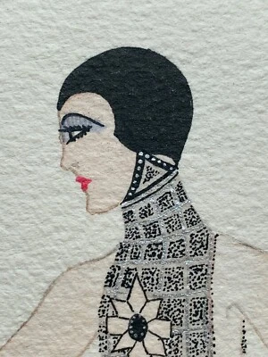 ERTE Romain de Tirtoff (1892-1990) - GOUACHE FIRMADO ORIGINAL Foto 1 de 4