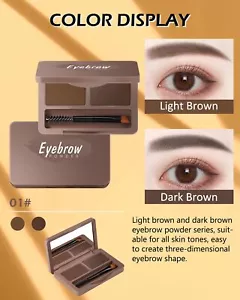 Eyebrow Powder Kit-2 Colors Soft Eye Brow Tinted Powder Palette Waterproof & ... - Picture 1 of 6