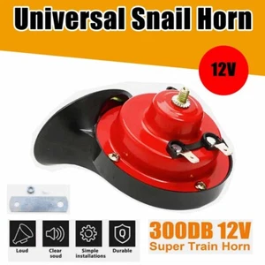 12V Red Loud Snail Horn Speaker Waterproof For Motorcycle Car Truck Boat Train - Bild 1 von 8
