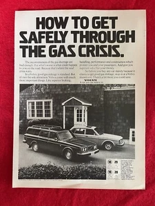 Vintage 1979 Volvo Automobile Printanzeige sicher durch die Gaskrise - Bild 1 von 7