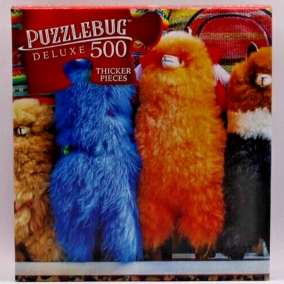 500 Pieces Jigsaw Puzzle Peruvian Llama Dolls Puzzlebug Deluxe 20 X 12 - Image 1 of 3