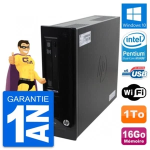 PC HP Pro 3300 SFF Intel Pentium G630 RAM 16Go Disque Dur 1To Windows 10 Wifi - Imagen 1 de 7