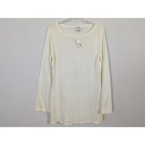 Talbots long sleeved Ivory Tunic light sweater size M - Picture 1 of 10