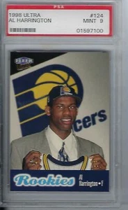 1998-99 Fleer Ultra Al Harrington PSA 9 Mint Rookie - Picture 1 of 2