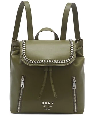 Mochila DKNY Alixis en verde militar nueva con etiquetas Foto 1 de 4