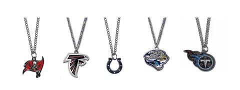 NFL Necklace & Logo Pendant Various Teams Pick Your Team NEW Cover