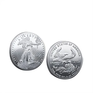 Moneta Sfida Commemorativa Argento Aquila 2025 US Statua della Libertà Americana - Foto 1 di 6