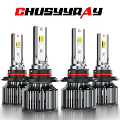 适用于雪佛兰 Express 2500 1996 - 2019 LED 车头灯高+低 4X 灯泡组合 6000K — 第 1/4 张图片