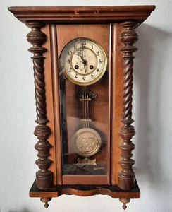 NORA Gong Regulator Wall Clock, Key, Antique German, Runs for Days 2024 Refurb - Picture 1 of 10