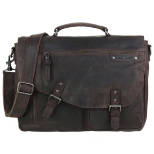 Greenburry Vintage Revival Leder Aktentasche Laptoptasche Lehrertasche 1940-22 - Bild 1 von 7