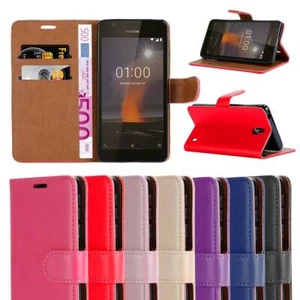 For Nokia 1 Plus Phone Case Leather Wallet Book Cover + Screen Protector - Picture 1 of 80