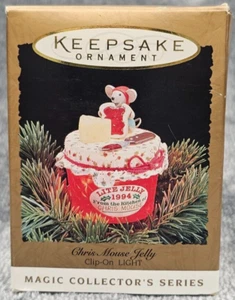 1994 Hallmark keepsake ornament Chris Mouse Jelly Clip on Light #10 in series - Picture 1 of 15