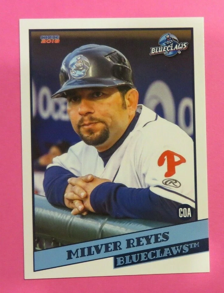 2018 Choice, Lakewood BlueClaws, Coach - MILVER REYES - Image 1 of 1
