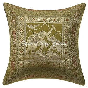 Brocade Jacquard Cushion Cover Boho Bohemian Car Pillow Cases For Home Decor - Picture 1 of 6