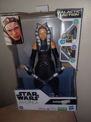 Figura Jedi Interactiva Disney Star Wars Acción Galáctica AHSOKA TANO 12" 2023 Foto 1 de 3