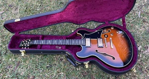 NOS Legend Framus Mayfield Custom F Hole Jazz Guitar Sunburst Legacy & HSC Case - Picture 1 of 13