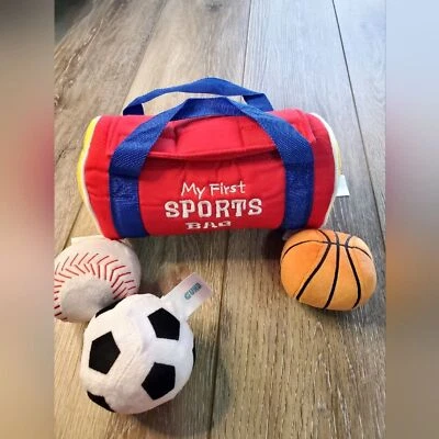 Baby Gund 'First sports bag' with soft baby-sized balls - Image 1 of 4