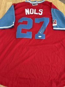 Aaron Nola Philadelphia Phillies Autographed Player Weekend Jersey JSA Certified - Picture 1 of 5