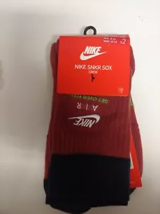 Paquete de 2 calcetines crew Nike SNKR Sox totalmente nuevos **ENVÍO GRATUITO** - Imagen 1 de 1