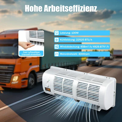 3 Gänge Klimagerät Inneneinheit Ventilator Klimaanlage 22525 BTU/h 4929.87ft²/h - Bild 1 von 4