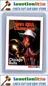 1991 Hoops #543 1991 NBA Champions-Chicago Bulls EX - Picture 1 of 2